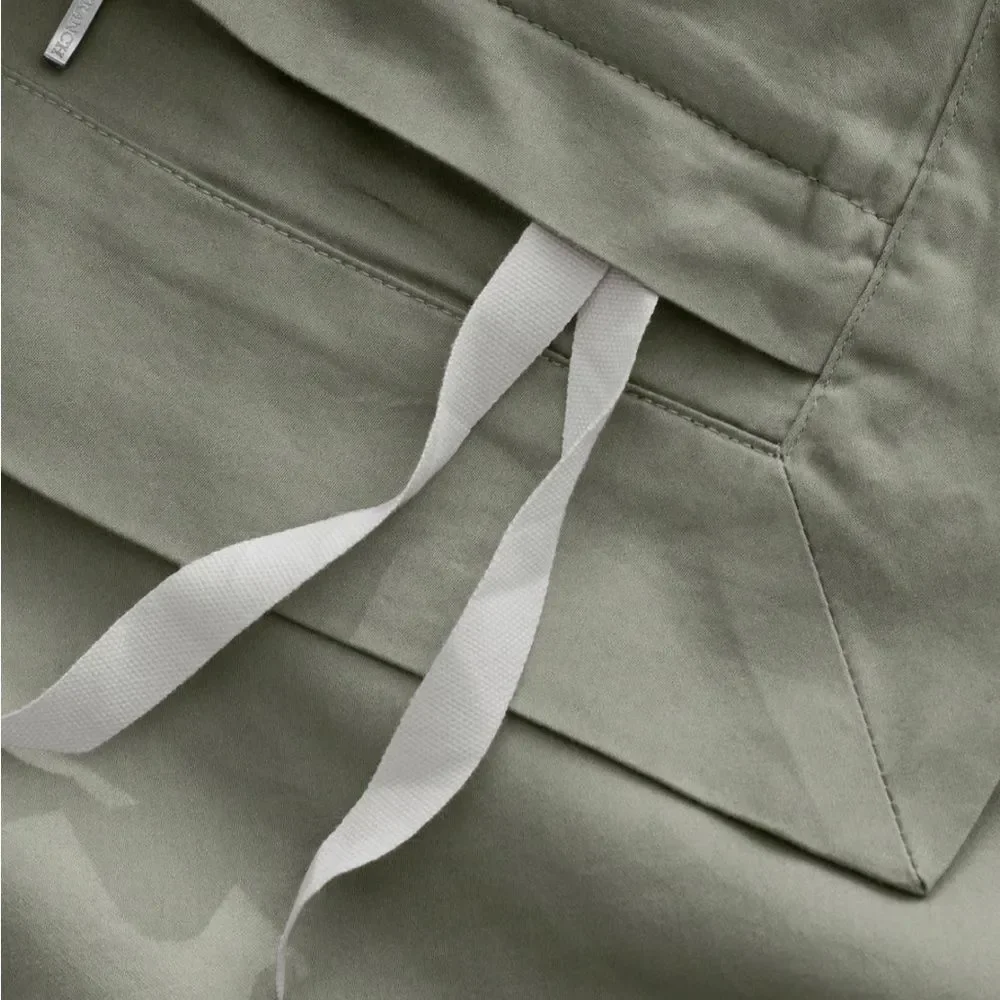 NWT Boll & Branch Signature Hemmed Duvet/Dust Bag sage leaf